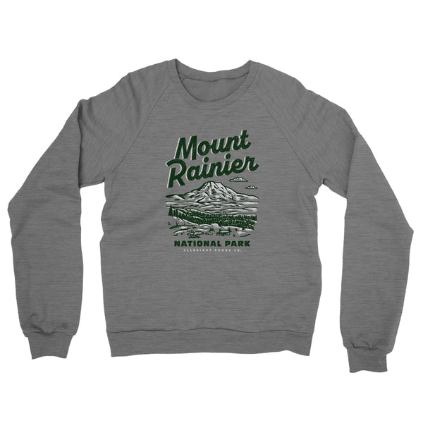 Mount Rainier National Park Midweight Crewneck Sweatshirt