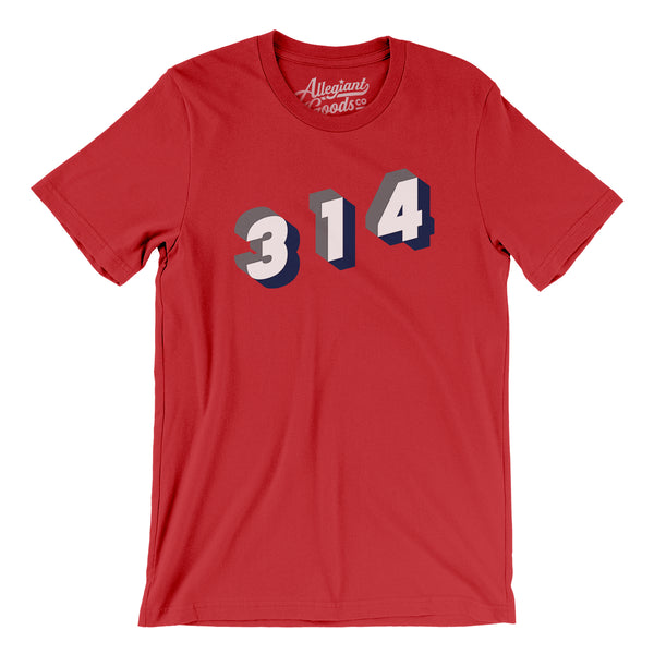 St. Louis 314 Area Code Men/Unisex T-Shirt