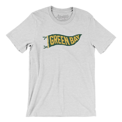 Green Bay Pennant Men/Unisex T-Shirt-Ash-Allegiant Goods Co. Vintage Sports Apparel