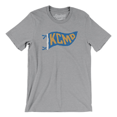 Kcmo Pennant Men/Unisex T-Shirt-Athletic Heather-Allegiant Goods Co. Vintage Sports Apparel