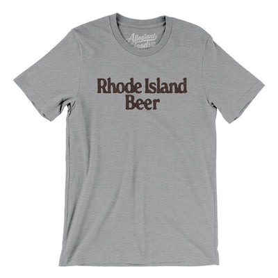 Rhode Island Beer Men/Unisex T-Shirt-Athletic Heather-Allegiant Goods Co. Vintage Sports Apparel