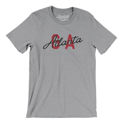 Atlanta Ga Overprinted Men/Unisex T-Shirt-Athletic Heather-Allegiant Goods Co. Vintage Sports Apparel