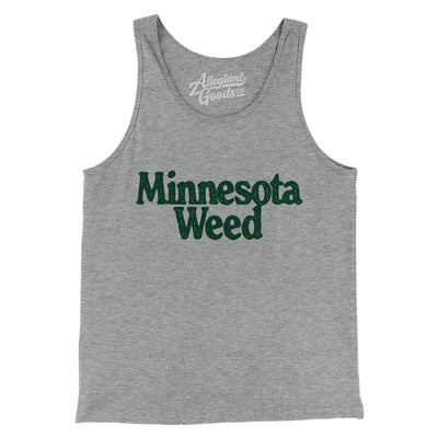 Minnesota Weed Men/Unisex Tank Top-Athletic Heather-Allegiant Goods Co. Vintage Sports Apparel