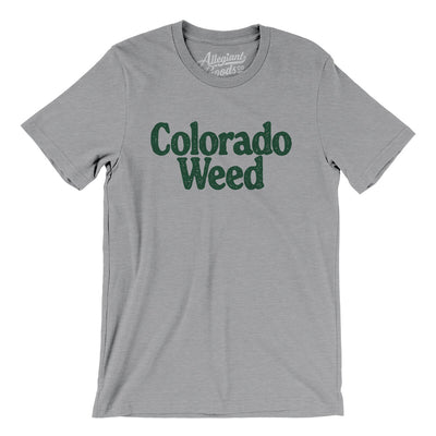 Colorado Weed Men/Unisex T-Shirt-Athletic Heather-Allegiant Goods Co. Vintage Sports Apparel