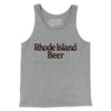 Rhode Island Beer Men/Unisex Tank Top-Athletic Heather-Allegiant Goods Co. Vintage Sports Apparel