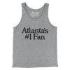 Atlanta's Number 1 Fan Men/Unisex Tank Top-Athletic Heather-Allegiant Goods Co. Vintage Sports Apparel