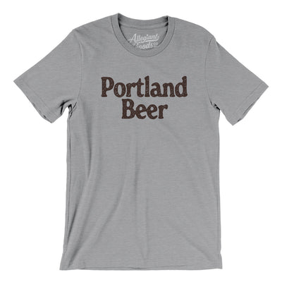 Portland Beer Men/Unisex T-Shirt-Athletic Heather-Allegiant Goods Co. Vintage Sports Apparel