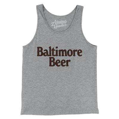 Baltimore Beer Men/Unisex Tank Top-Athletic Heather-Allegiant Goods Co. Vintage Sports Apparel