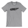 Tennessee State Shape Text Men/Unisex T-Shirt-Athletic Heather-Allegiant Goods Co. Vintage Sports Apparel