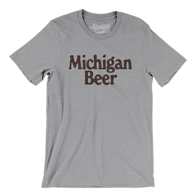 Michigan Beer Men/Unisex T-Shirt-Athletic Heather-Allegiant Goods Co. Vintage Sports Apparel