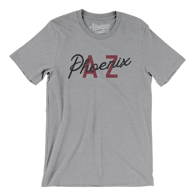 Phoenix Az Overprinted Men/Unisex T-Shirt-Athletic Heather-Allegiant Goods Co. Vintage Sports Apparel