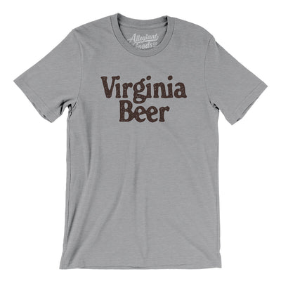 Virginia Beer Men/Unisex T-Shirt-Athletic Heather-Allegiant Goods Co. Vintage Sports Apparel