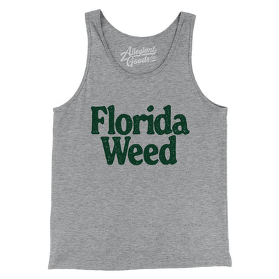 Florida Weed Men/Unisex Tank Top-Athletic Heather-Allegiant Goods Co. Vintage Sports Apparel