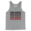 Atlanta Repeat Men/Unisex Tank Top-Athletic Heather-Allegiant Goods Co. Vintage Sports Apparel