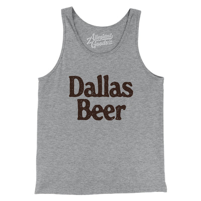 Dallas Beer Men/Unisex Tank Top-Athletic Heather-Allegiant Goods Co. Vintage Sports Apparel