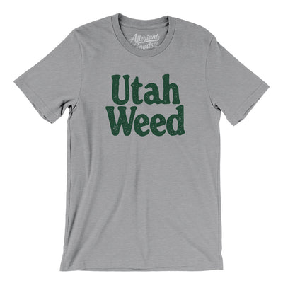 Utah Weed Men/Unisex T-Shirt-Athletic Heather-Allegiant Goods Co. Vintage Sports Apparel