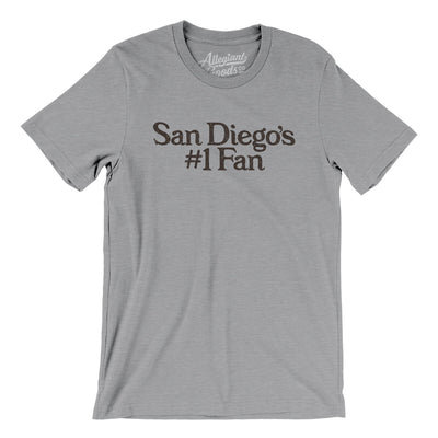 San Diego's Number 1 Fan Men/Unisex T-Shirt-Athletic Heather-Allegiant Goods Co. Vintage Sports Apparel