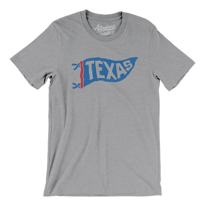 Texas Pennant Men/Unisex T-Shirt-Athletic Heather-Allegiant Goods Co. Vintage Sports Apparel