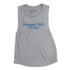 Kansas City's Number 1 Fan Women's Flowey Scoopneck Muscle Tank-Athletic Heather-Allegiant Goods Co. Vintage Sports Apparel