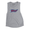 Buffalo Pennant Women's Flowey Scoopneck Muscle Tank-Athletic Heather-Allegiant Goods Co. Vintage Sports Apparel