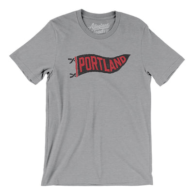 Portland Pennant Men/Unisex T-Shirt-Athletic Heather-Allegiant Goods Co. Vintage Sports Apparel