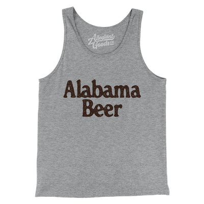 Alabama Beer Men/Unisex Tank Top-Athletic Heather-Allegiant Goods Co. Vintage Sports Apparel