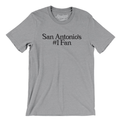 San Antonio's Number 1 Fan Men/Unisex T-Shirt-Athletic Heather-Allegiant Goods Co. Vintage Sports Apparel