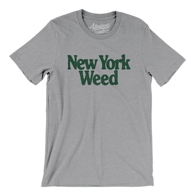 New York Weed Men/Unisex T-Shirt-Athletic Heather-Allegiant Goods Co. Vintage Sports Apparel