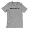 Massachusetts Military Stencil Men/Unisex T-Shirt-Athletic Heather-Allegiant Goods Co. Vintage Sports Apparel