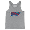 Chicago Pennant Men/Unisex Tank Top-Athletic Heather-Allegiant Goods Co. Vintage Sports Apparel