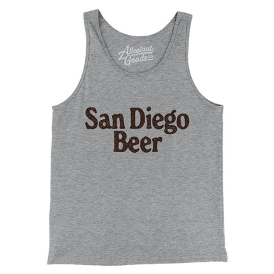 San Diego Beer Men/Unisex Tank Top-Athletic Heather-Allegiant Goods Co. Vintage Sports Apparel