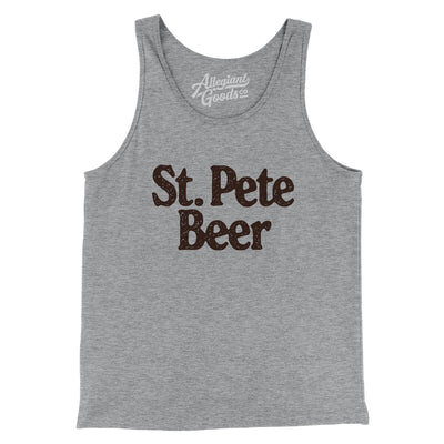 St. Pete Beer Men/Unisex Tank Top-Athletic Heather-Allegiant Goods Co. Vintage Sports Apparel