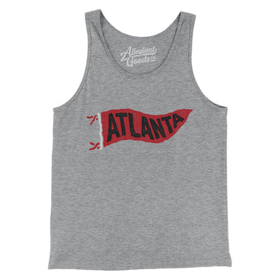 Atlanta Pennant Men/Unisex Tank Top-Athletic Heather-Allegiant Goods Co. Vintage Sports Apparel