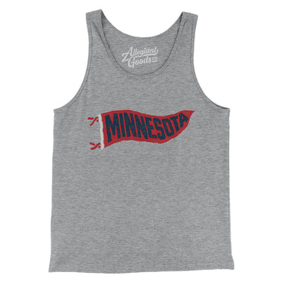 Minnesota Pennant Men/Unisex Tank Top-Athletic Heather-Allegiant Goods Co. Vintage Sports Apparel