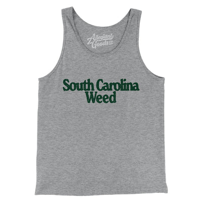 South Carolina Weed Men/Unisex Tank Top-Athletic Heather-Allegiant Goods Co. Vintage Sports Apparel