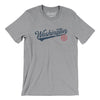 Washington Dc Vintage Script Men/Unisex T-Shirt-Athletic Heather-Allegiant Goods Co. Vintage Sports Apparel