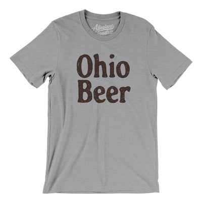 Ohio Beer Men/Unisex T-Shirt-Athletic Heather-Allegiant Goods Co. Vintage Sports Apparel