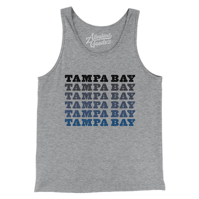 Tampa Bay Repeat Men/Unisex Tank Top-Athletic Heather-Allegiant Goods Co. Vintage Sports Apparel