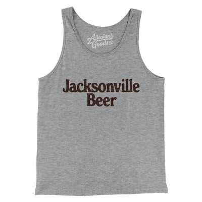 Jacksonville Beer Men/Unisex Tank Top-Athletic Heather-Allegiant Goods Co. Vintage Sports Apparel