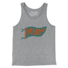 Miami Pennant Men/Unisex Tank Top-Athletic Heather-Allegiant Goods Co. Vintage Sports Apparel