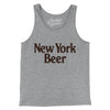 New York Beer Men/Unisex Tank Top-Athletic Heather-Allegiant Goods Co. Vintage Sports Apparel