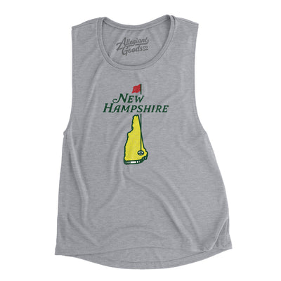 New Hampshire Golf Women's Flowey Scoopneck Muscle Tank-Athletic Heather-Allegiant Goods Co. Vintage Sports Apparel