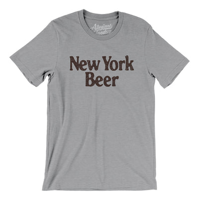 New York Beer Men/Unisex T-Shirt-Athletic Heather-Allegiant Goods Co. Vintage Sports Apparel