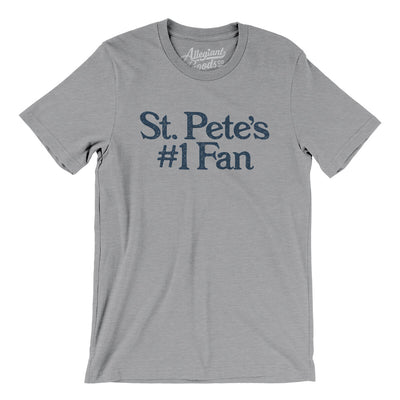 St Pete's Number 1 Fan Men/Unisex T-Shirt-Athletic Heather-Allegiant Goods Co. Vintage Sports Apparel