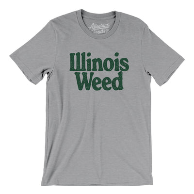 Illinois Weed Men/Unisex T-Shirt-Athletic Heather-Allegiant Goods Co. Vintage Sports Apparel