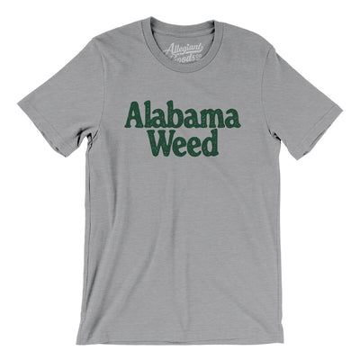 Alabama Weed Men/Unisex T-Shirt-Athletic Heather-Allegiant Goods Co. Vintage Sports Apparel