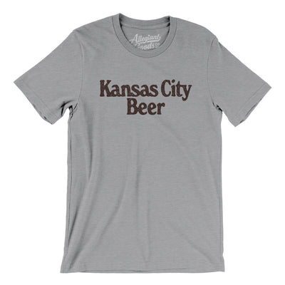 Kansas City Beer Men/Unisex T-Shirt-Athletic Heather-Allegiant Goods Co. Vintage Sports Apparel