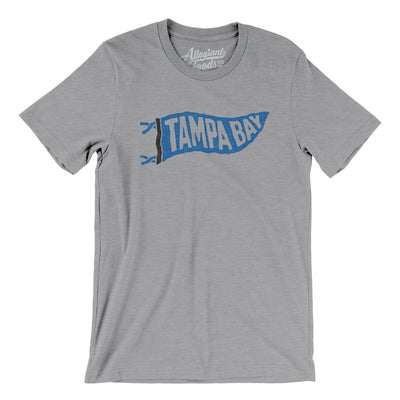 Tampa Bay Pennant Men/Unisex T-Shirt-Athletic Heather-Allegiant Goods Co. Vintage Sports Apparel