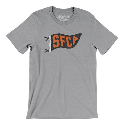 Sfca Pennant Men/Unisex T-Shirt-Athletic Heather-Allegiant Goods Co. Vintage Sports Apparel