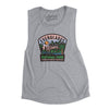 Everglades National Park Badge Women's Flowey Scoopneck Muscle Tank-Athletic Heather-Allegiant Goods Co. Vintage Sports Apparel